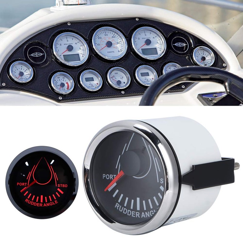 Rudder Angle Indicator, 52mm Boat Rudder Angle Gauge 0 190