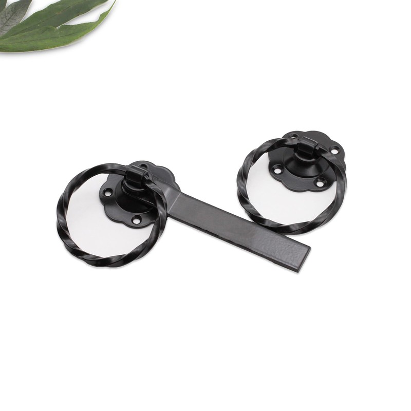 Garden Gate Accessories Metal Fixing Latch T Hinges Spring Closer
