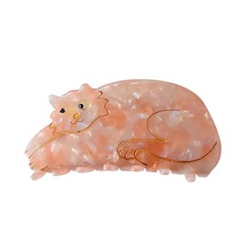 Ginger Cat Claw Clips,Cellulose Acetate Hair Clips,Big Claw Clips for Women