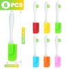 CeroDimo 6-Piece Mini Silicone Spatula Set - Heat Resistant Non-Stick
