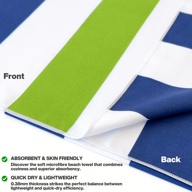 Meteor Extra Large Microfibre Beach Towel 2PC Value Pack– Choose