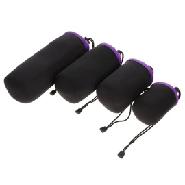 SHINEOFI 4pcs Camera Lens Bags Thickened Drawstring Storage Pouches for Lens Protection Versatile for Photography Enthusiasts