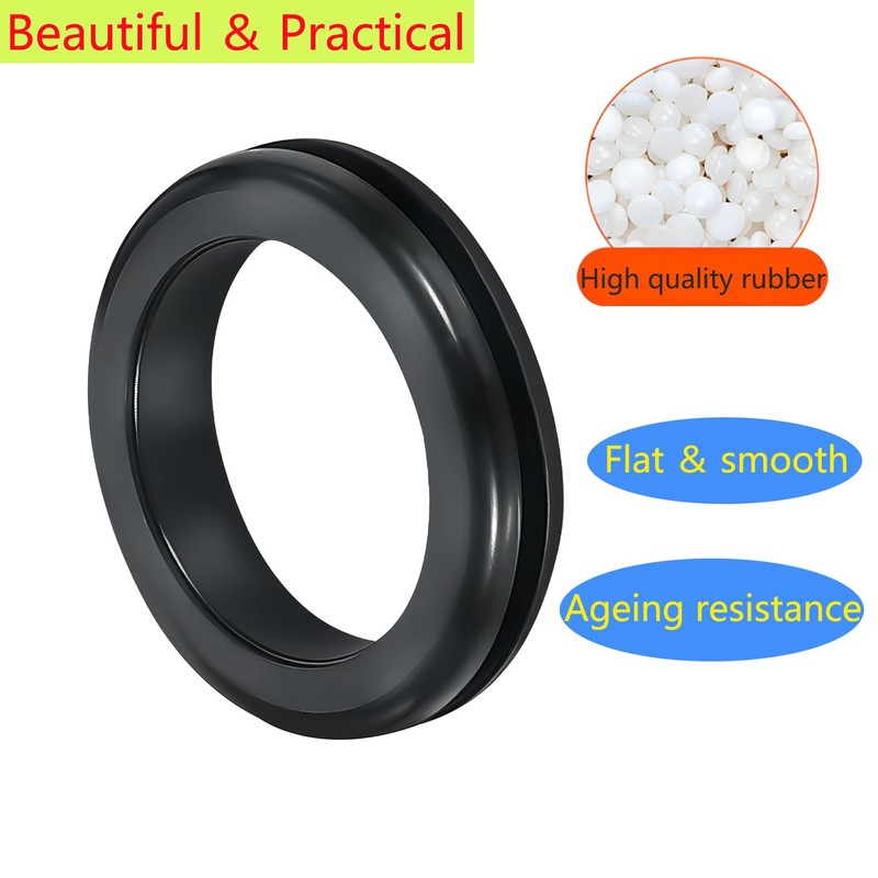 Ctyjia Pack of 20 rubber plugs, bore diameter 8 mm,