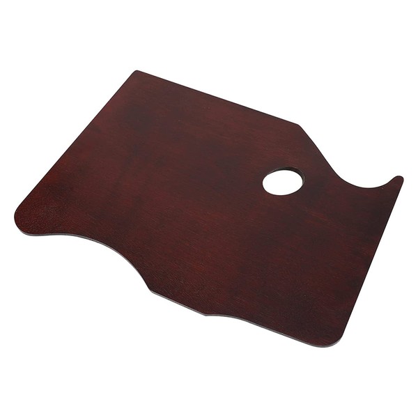 Rectangular Square Paint Palette 16 * 12 inch Ergonomic Walnut