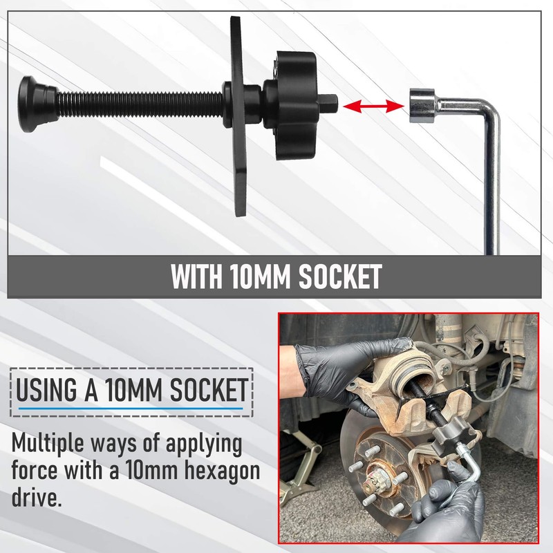 TEOFix Brake Caliper Compression Tool.Heavy Duty Caliper Piston Compressor Tool