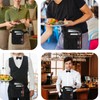 Merleu Quality Server Apron,Machine Washable Waitress Apron with Adjustable Belt,Durable