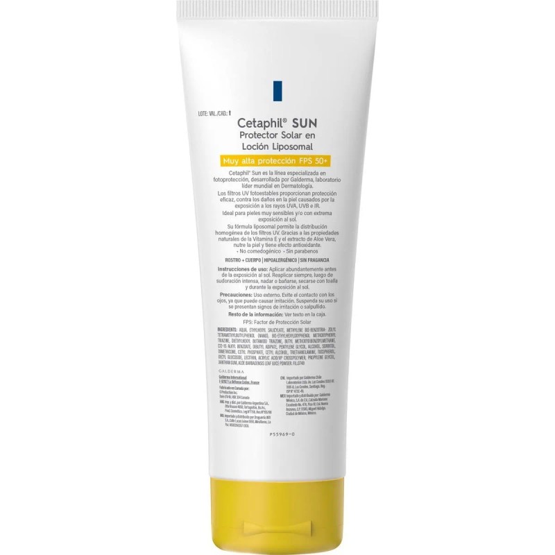 Cetaphil Sun Liposomal Fps50 protector solar 100mL