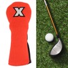 Mixed Fabric Head Cover Golf Club Protector Knitted Polyester Waterproof