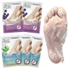 Paquete de 5 mascarillas exfoliantes de pies, exfoliante pelar callosidades