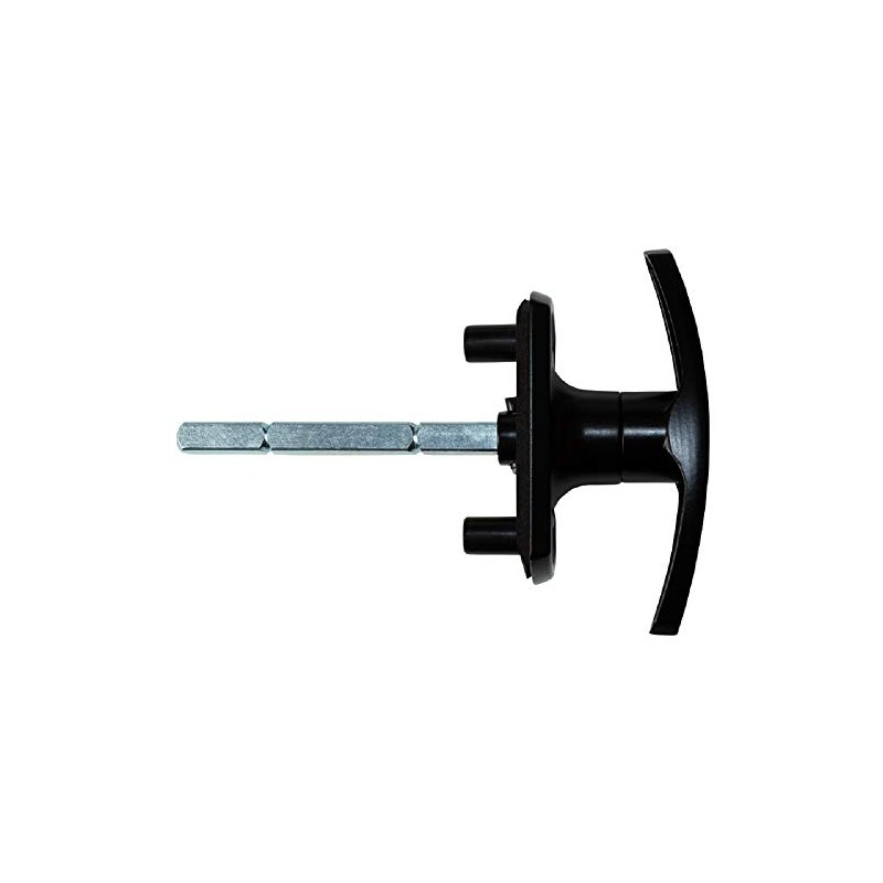 Garage Door Parts Cardale Black Powder Coated T Handle