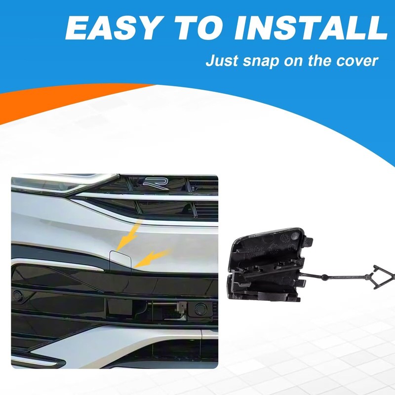 Car Front Bumper Tow Hook Cover Cap Towing Eye Fit