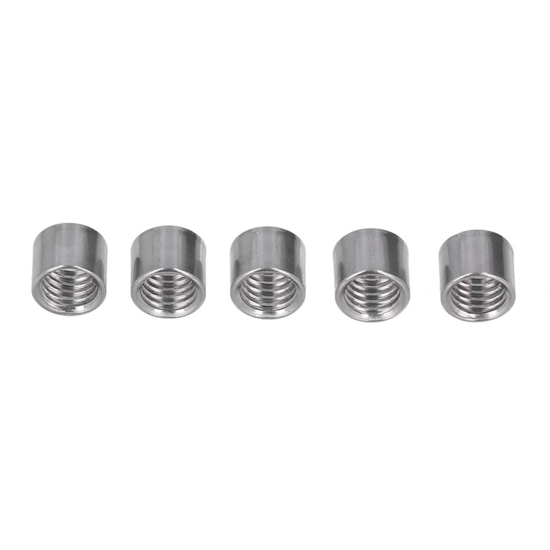 50Pcs M8 Female Thread Coupling Nut Rugged Stainless Steel Maintenance