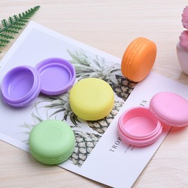 ZHIYE Travel Pots, 12pcs Sample Bottles Pots, 10ml Small Reusable Cosmetic Make Up Jar Round Containers for Face Cream, Powder Makeup, 6 Colors