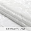 VISIONTEX Sheer Curtains 63 Inches Long 2 Panels Set, White