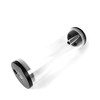 Barrow 220mm Transparent Mutliport Reservoir - Acrylic/Acetal - Black (YPH65-220-V2)