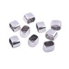 KONMAY 30 cuentas espaciadoras deslizantes de 10,3 x 7,0 mm