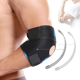 Adjustable Elbow Brace - Elbow Bandage for Tennis Elbow and Tendonitis - Elbow Support with Velcro Fastening for Strength Sports
