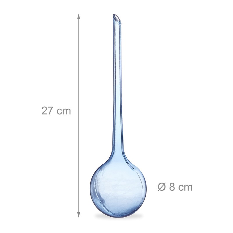 Relaxdays Plant Watering Globes Set, 2-Week Reservoir for Potted Plants,