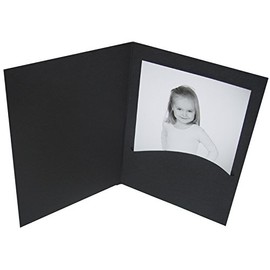 Pack of 3 Portrait Folders with Pocket No Mount Professional Line 10x15 black – Daiber