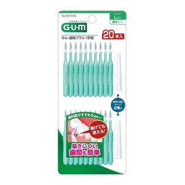 Gum Interdental Brush I-Shaped 20P Size L x 10 Pieces