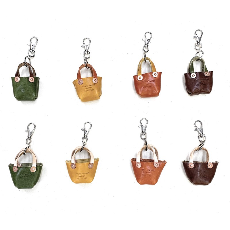 okuda-belt Tochigi Leather, Bag Charm, Key Ring, Carabiner, Tote Bag,