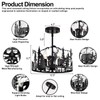 Rustic Semi Flush Mount Ceiling Light,3-Light E12 Base Living Room
