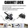 2 Piece Cabinet Plunger Lock Furniture Desk Drawer Plunger Locks