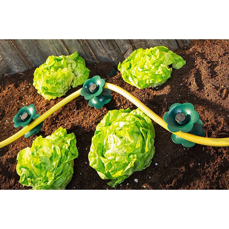 Hose Guide Set of 3 Pulley with Ground Spike Garden