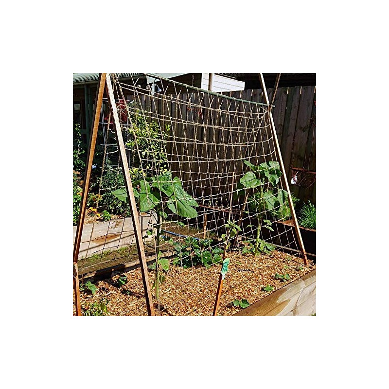 Pea and Bean Biodegradable Natural Jute Netting Heavy Duty 2m