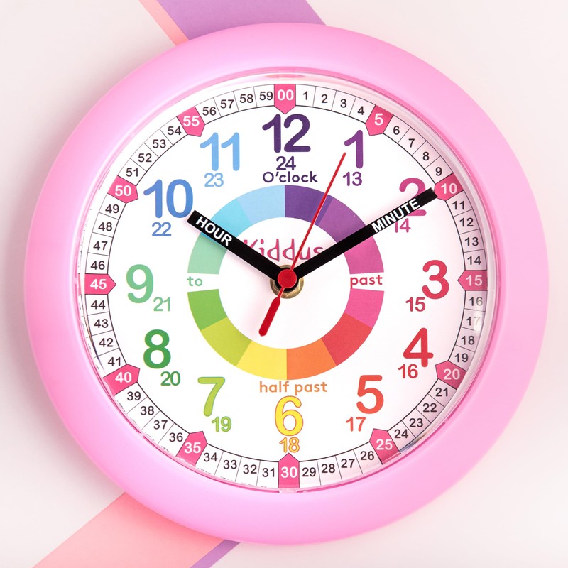Kiddus Kid’s Wall Clock Analogue Time Teacher with Time Learning