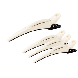 Dolphin Clip, Duckar Won't Miss Your New Imagination Hair, Marble White, Pack of 4