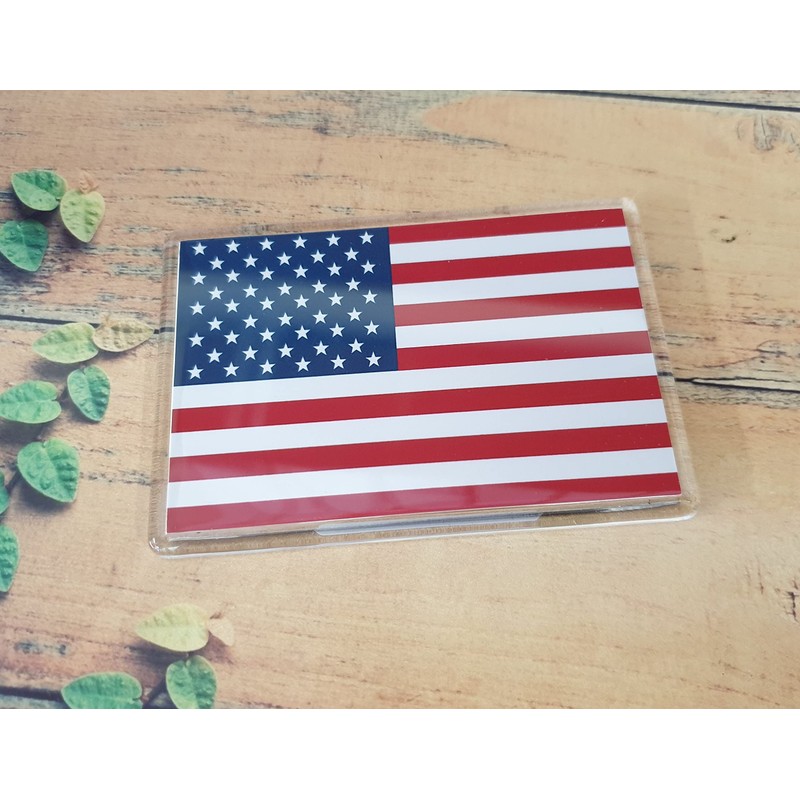 Decalarama American Flag Fridge Magnet Gift - Cute United States