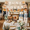 EUOYUFO 3pcs Bun in the Oven Burlap Banners Bun in