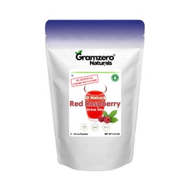 GramZero All Natural Red Raspberry Zero Calorie Sugar Free Drink Mix, Great For Nutrition Club Loaded Tea, Stevia Sweetened