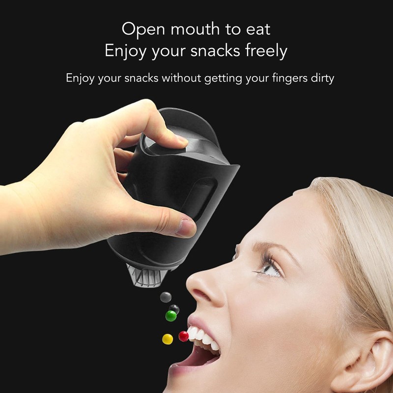 Small Snack Dispenser, 270ml Capacity, Keep Your Fingers Clean, Portable