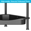 HuggieGems 4 Tier Floor Standing Corner Shower Caddy Organizer Shelf