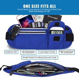 Fanny Packs for Women Running Belt Waterproof Waist Pack Bag for Walking Workout Hiking Fitness Gym Running Waist Bag Jogging Pouch Fits iPhones Plus,Travel Money Belt Phone Holder for Runners