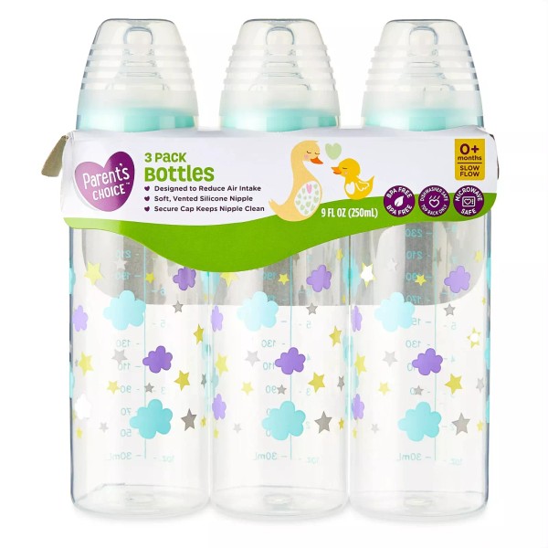 Parent's Choice Lot of Two 3 Pack Bottles 9 oz