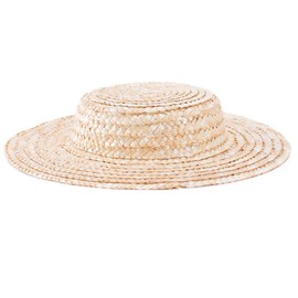 Lawliet Mini Top Straw Hats Craft Making Fascinator Millinery Supplies Summer Hats (Natural)