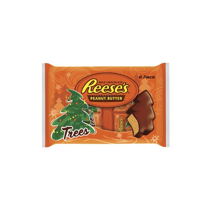 REESE'S Milk Chocolate Peanut Butter Trees Candy, Holiday, 1.2 oz