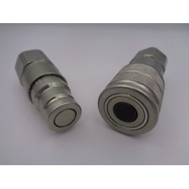 Hydraulic Flat Face 1/2" BSP Quick Release Coupling Set