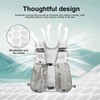 SHENGYIG Running Vest, Adjustable Hydration Vest Running, Light Grey Nylon