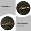 jojofuny 2pcs Sports Referee Training Whistle Metal Emergency Whistle Keychain