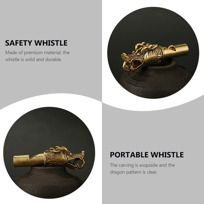 jojofuny 2pcs Sports Referee Training Whistle Metal Emergency Whistle Keychain