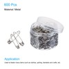 MECCANIXITY Safety Pins 1 Inch Metal Sewing Pins with Box