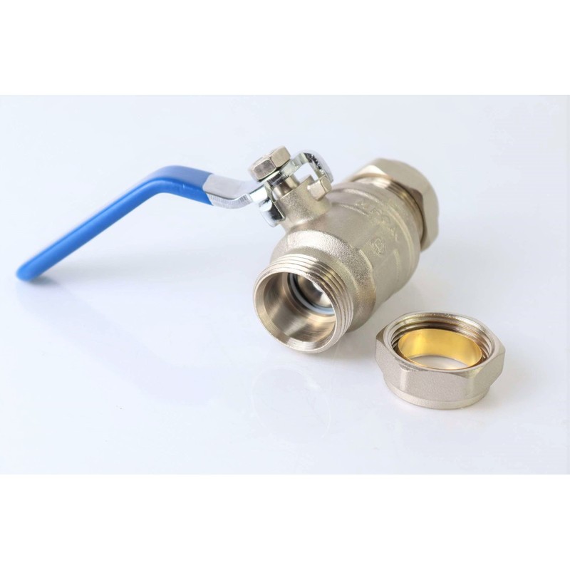 Lever Ball Valve Full Bore with Red & Blue Handle