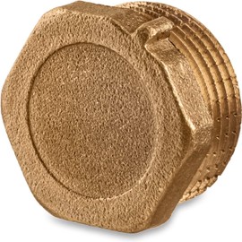 Pipe Cap 3/4" Female - Brass Pipe Cap NPT 0,75 inch Female