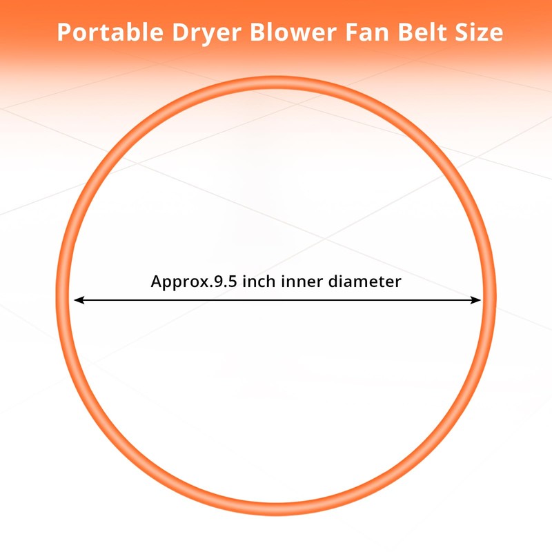 Seamless Portable Dryer Blower Fan Belt Replacement for Haier HLP140E