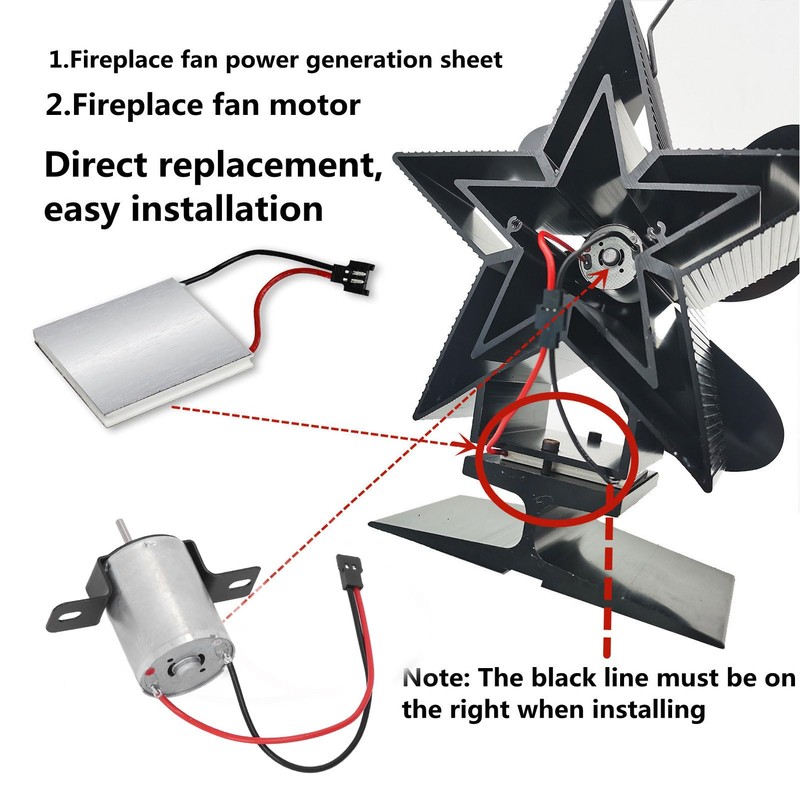 Stove Fan Motor, Fireplace Blower Fan Motor Replacement Low Noise