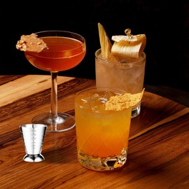 Stainless Steel 75 ml Jigger Bar Craft Dual Spirit Measure Cup peg Measuring Cup for Bar Party Wine Cocktail Drink Shaker (Silvery, 75 ml)